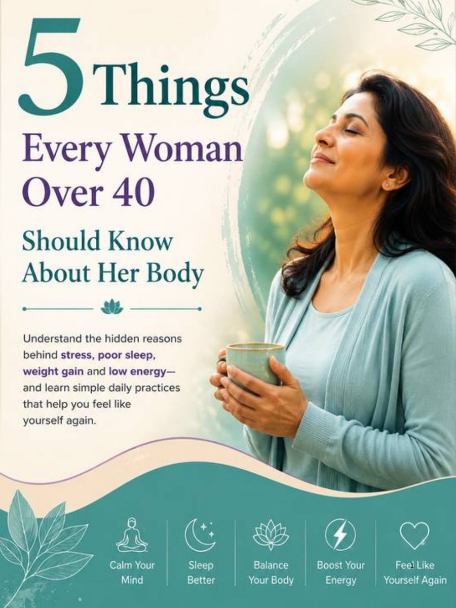 5 Things Every Woman Over 40 Should Know About Her Body free guide cover